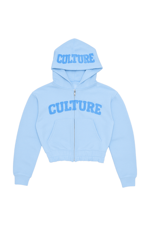Blue Distressed Hoodie